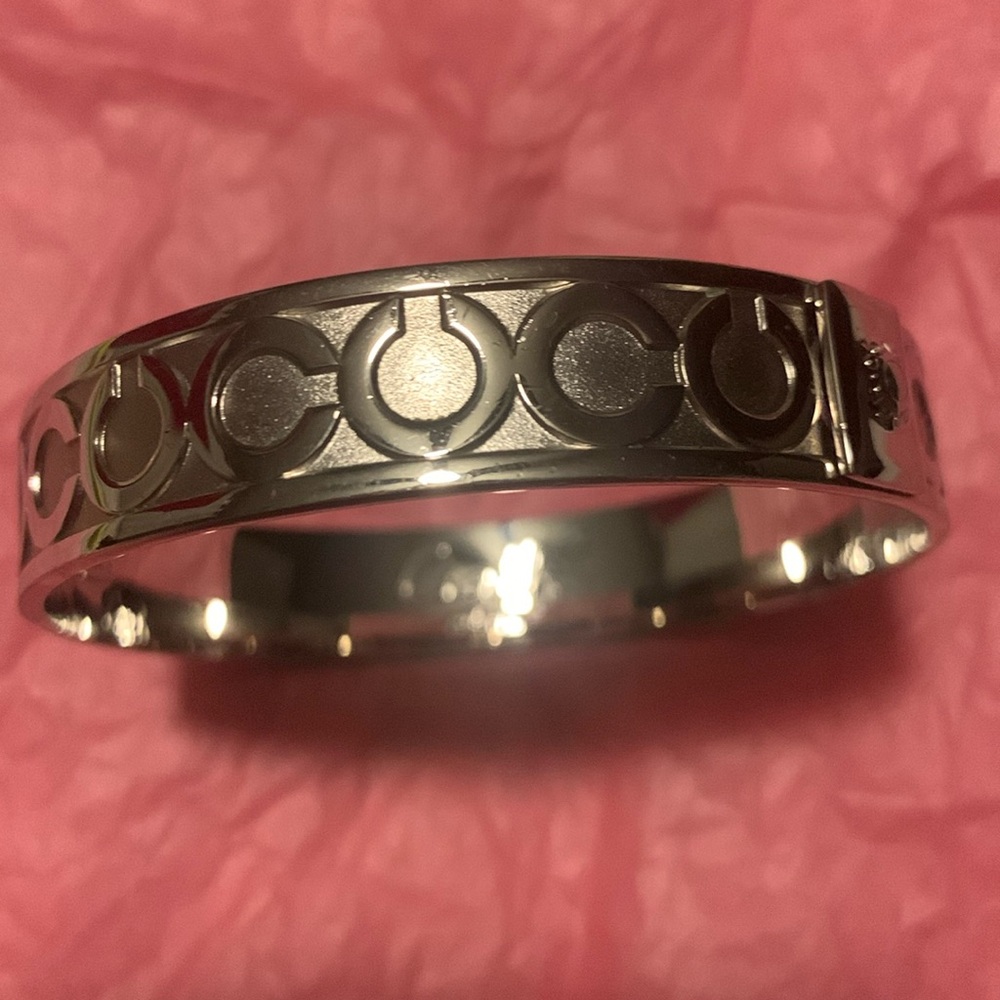 Coach silver Bangle Bracelet